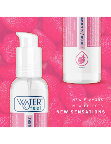 WATERFEEL - LUBRIFICANTE À BASE DE ÁGUA DE MORANGO 175 ML