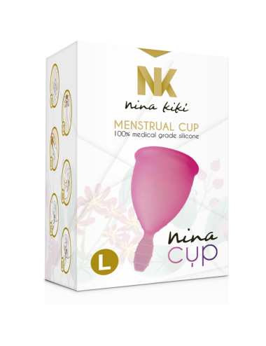 NINA KIKÍ - COPO MENSTRUAL ROSA - TAMANHO L