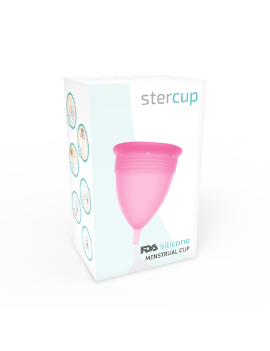 STERCUP - COPO MENSTRUAL DE SILICONE FDA ROSA - TAMANHO S