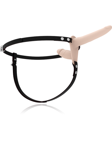 FETISH SUBMISSIVE HARNESS - VIBRADOR FLESH UP DE DUPLA PENETRAÇÃO