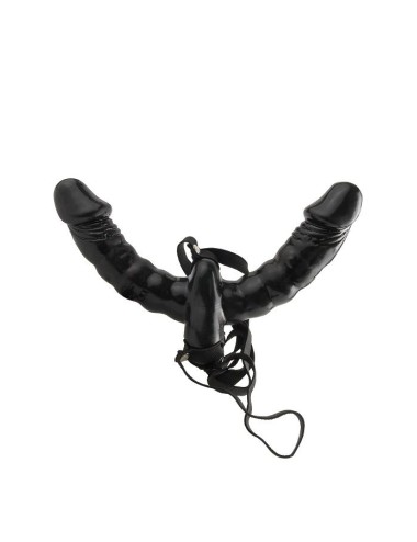 FETISH FANTASY SERIES - VIBRANDO DUPLO DELIGHT STRAP-ON.