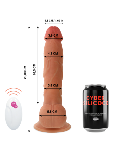 CYBER SILICOCK - CONTROLE REMOTO REALÍSTICO MR JOHN 23.88 CM -O- 4.3 CM