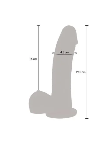 GET REAL - PELE DE DILDO DE CONFIANA DE PULSO MAGNÉTICO