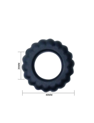 BAILE - ANEL PÊNIS TITAN PRETO 2 CM