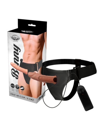 HARNESS ATTRACTION - RNES HOLLOW BENNY COM VIBRADOR 15 CM -O- 4.5 CM