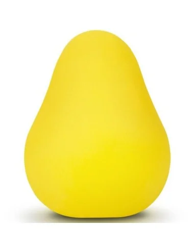 G-VIBE - OVO MASTURBADOR TEXTURADO AMARELO REUTILIZVEL