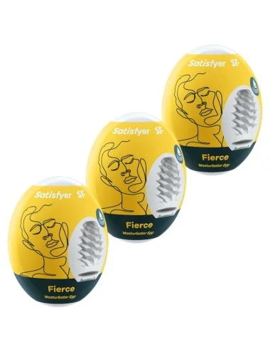 SATISFYER - 3 OVOS MASTURBADORES FIERCE