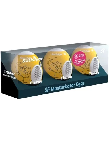 SATISFYER - 3 OVOS MASTURBADORES FIERCE