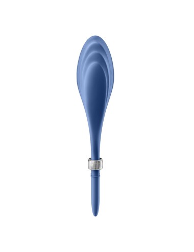SATISFYER - VIBRADOR DE ANEL DUELISMO AZUL