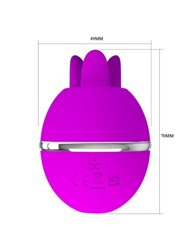 PRETTY LOVE - VIBRADOR DE SILICONE REDONDO ROXO BOLA GEMINI