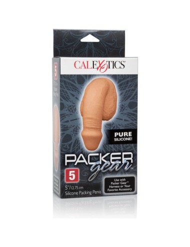 CALEXOTICS - EMBALAGEM DE SILICONE PÊNIS 12.75 CM CARAMELO