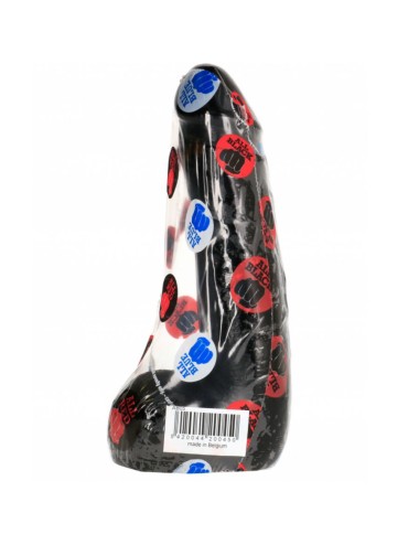 ALL BLACK - DILDO REALISTA PRETO SUAVE 20 CM