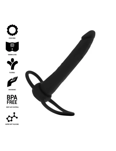MYTHOLOGY - DILDO ANAL COBI ONYX COM ANEL DE GALO E TESTÍCULO 13 SILICONE CM