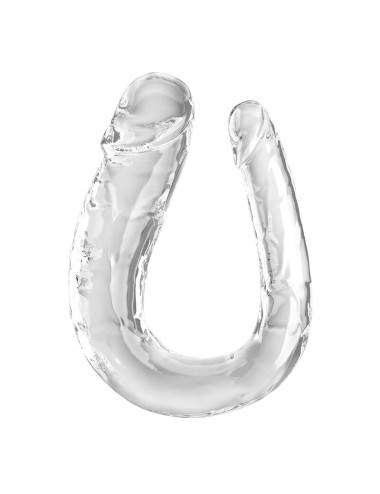 KING COCK - DOUBLE TROUBLE DILDO DUPLO 44 CM TRANSPARENTE