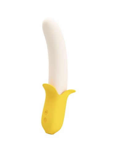 PRETTY LOVE - BANANA GEEK SUPER POWER 7 VIBRAÕES PARA CIMA E PARA BAIXO SILICONE PRETO