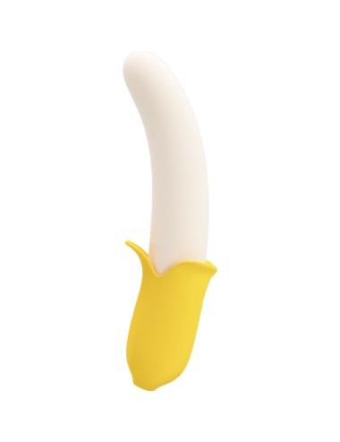 PRETTY LOVE - BANANA GEEK SUPER POWER 7 VIBRAÕES PARA CIMA E PARA BAIXO SILICONE PRETO