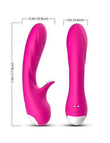 ARMONY - VIBRADOR ROMANCE COM ESTIMULADOR FÚCSIA