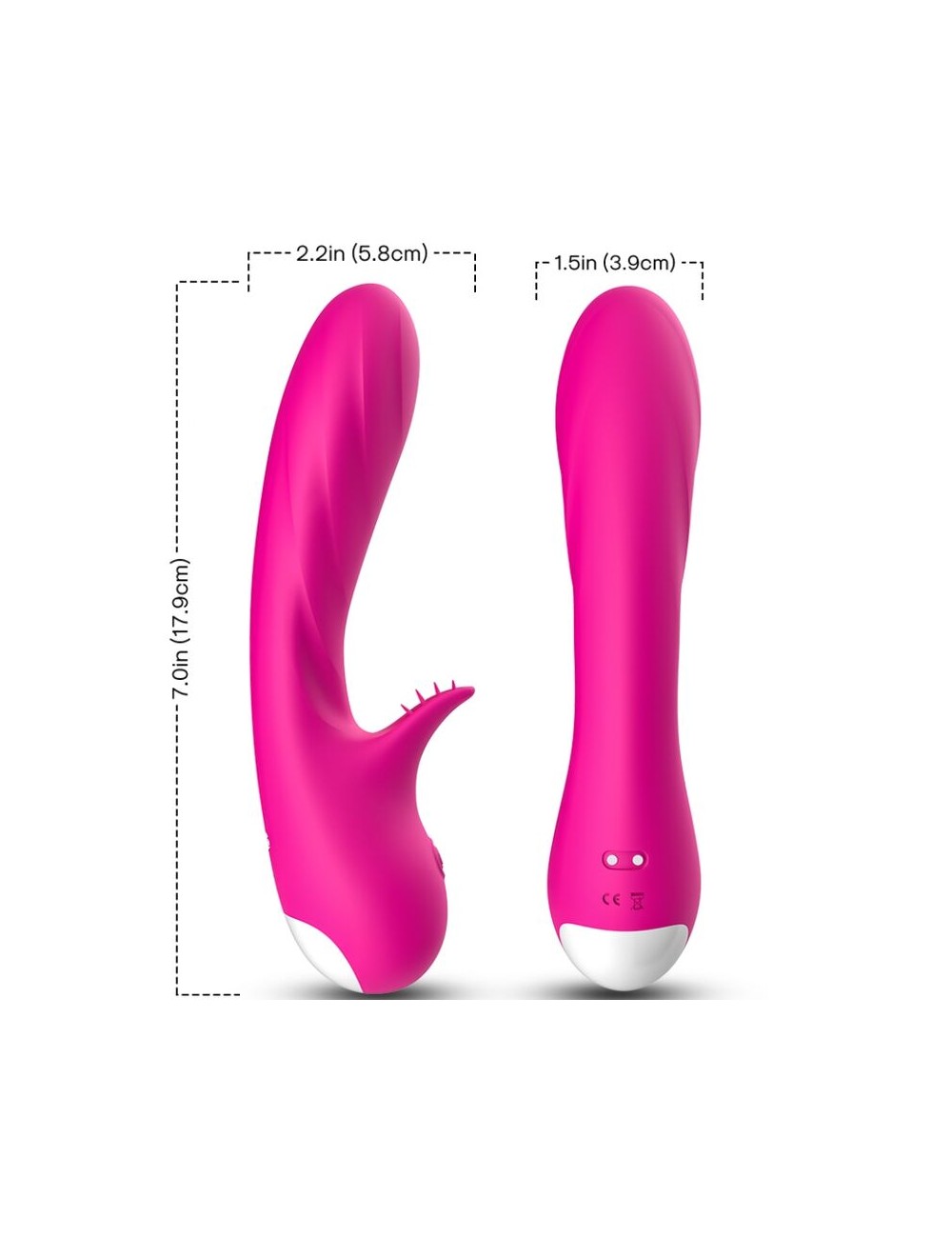 ARMONY - VIBRADOR ROMANCE COM ESTIMULADOR FÚCSIA