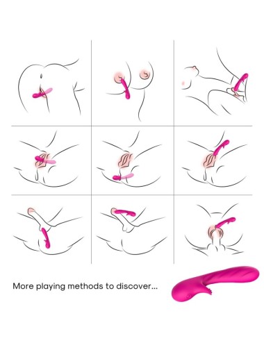 ARMONY - VIBRADOR ROMANCE COM ESTIMULADOR FÚCSIA