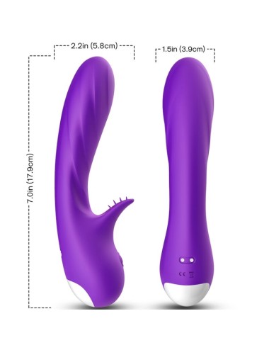 ARMONY - VIBRADOR ROMANCE COM ESTIMULADOR ROXO