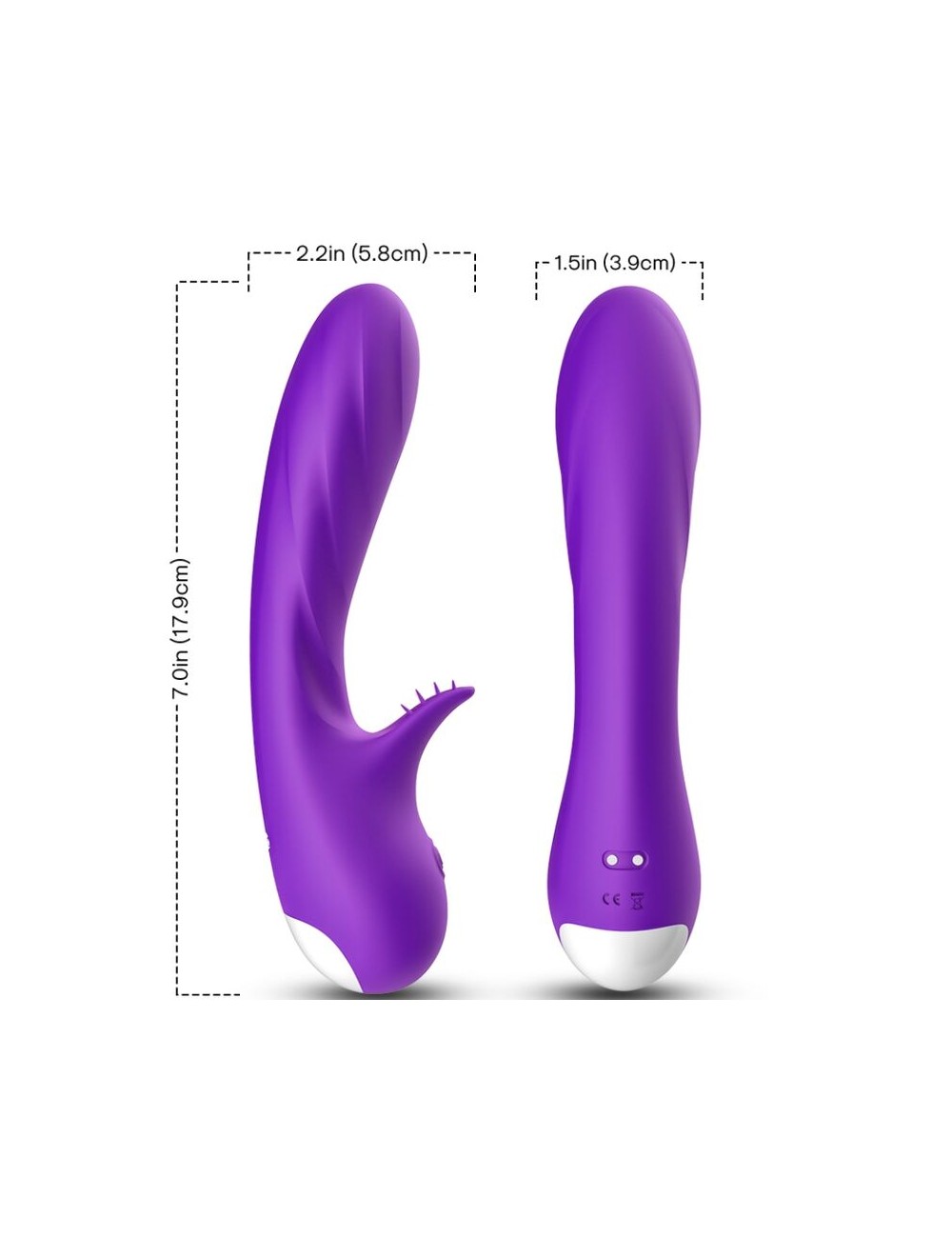 ARMONY - VIBRADOR ROMANCE COM ESTIMULADOR ROXO