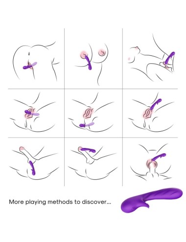 ARMONY - VIBRADOR ROMANCE COM ESTIMULADOR ROXO
