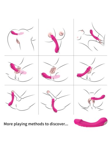 ARMONY - VIBRADOR DILDO G-SPOT SILICONE FÚCSIA