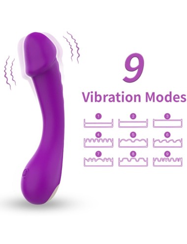 ARMONY - DILDO VIBRADOR G-SPOT SILICONE ROXO