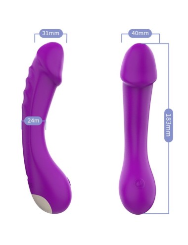 ARMONY - DILDO VIBRADOR G-SPOT SILICONE ROXO
