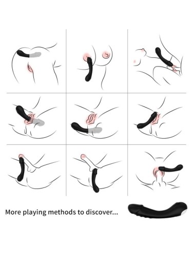 ARMONY - DILDO VIBRADOR G-SPOT SILICONE PRETO