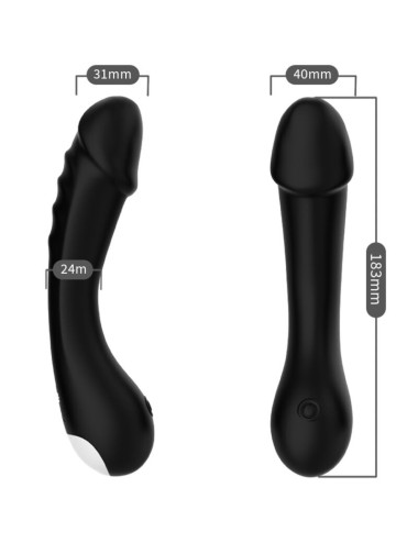 ARMONY - DILDO VIBRADOR G-SPOT SILICONE PRETO