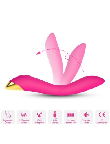 ARMONY - FLAMINGO VIBRADOR MULTPOSIÇÃO FÚCSIA