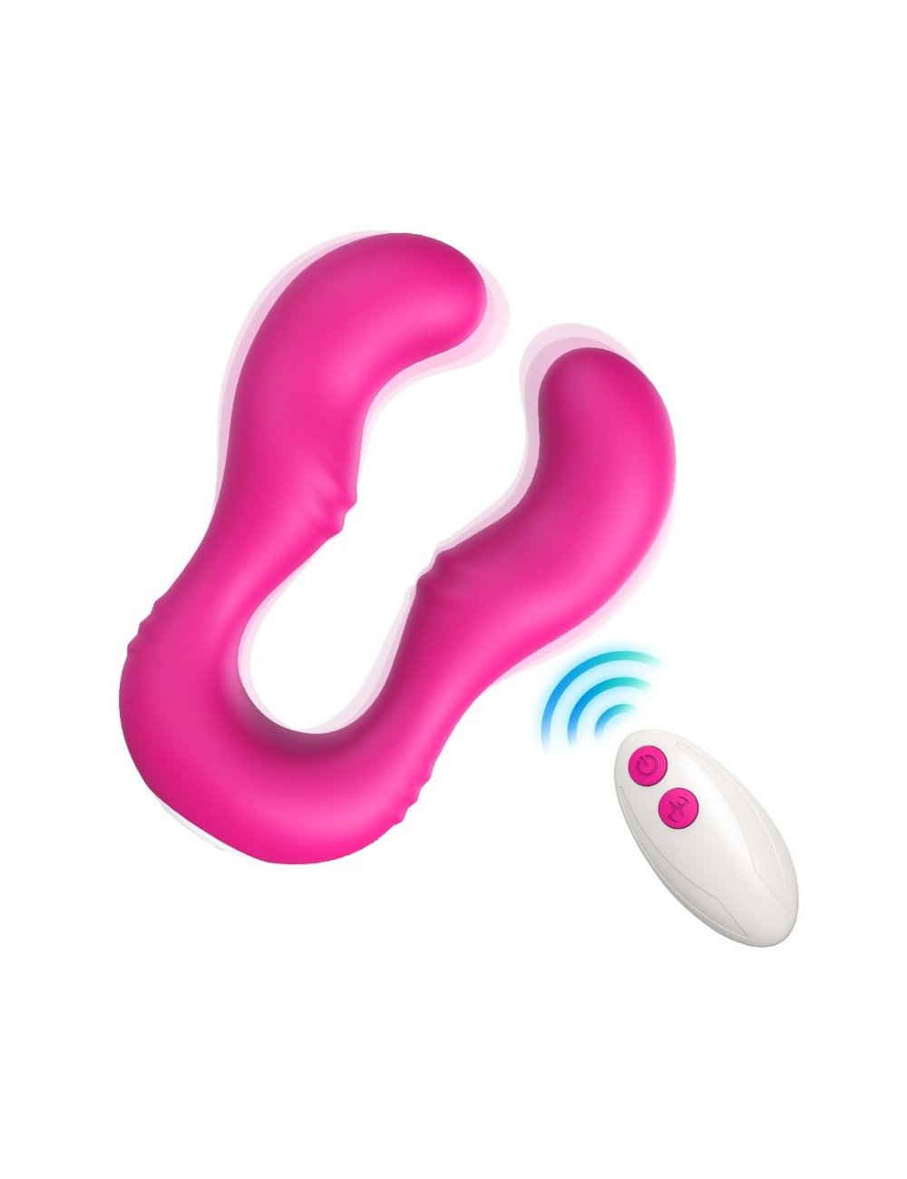 ARMONY - VIBRADOR SERAPH DUPLO CONTROLE REMOTO FÚCSIA