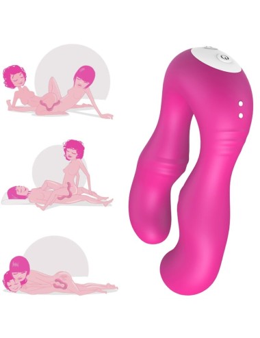ARMONY - VIBRADOR SERAPH DUPLO CONTROLE REMOTO FÚCSIA