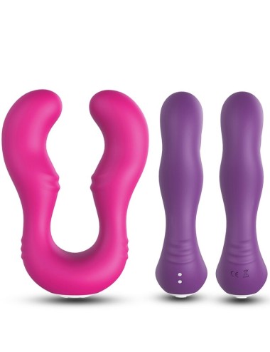 ARMONY - VIBRADOR SERAPH DUPLO CONTROLE REMOTO FÚCSIA
