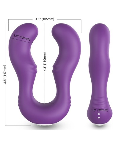 ARMONY - VIBRADOR SERAPH DUPLO CONTROLE REMOTO ROXO