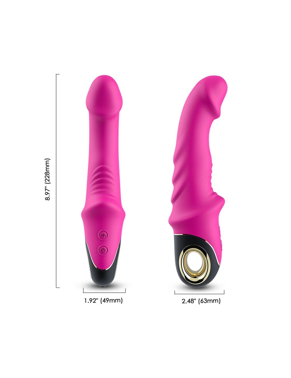 ARMONY - JOYBLADE DILDO VIBRADOR ROTADOR FÚCSIA