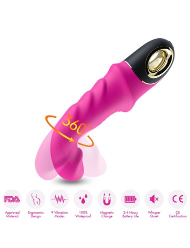 ARMONY - JOYBLADE DILDO VIBRADOR ROTADOR FÚCSIA