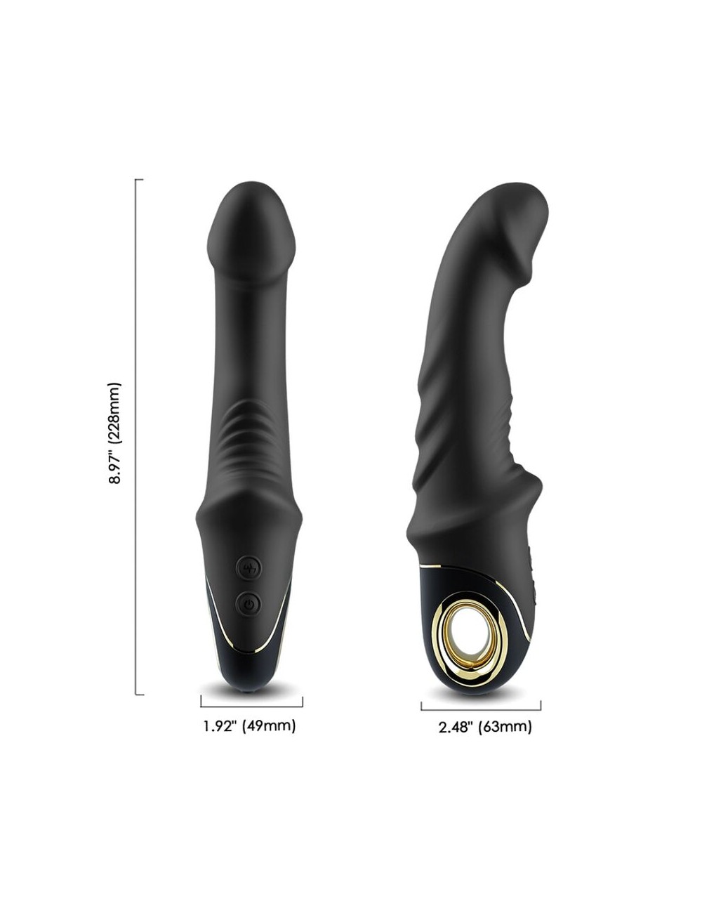 ARMONY - JOYBLADE DILDO VIBRADOR ROTATOR PRETO
