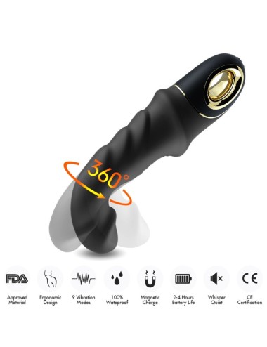 ARMONY - JOYBLADE DILDO VIBRADOR ROTATOR PRETO