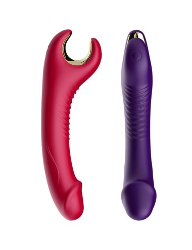 ARMONY - PRINCE DILDO VIBRADOR E ROTATOR VERMELHO