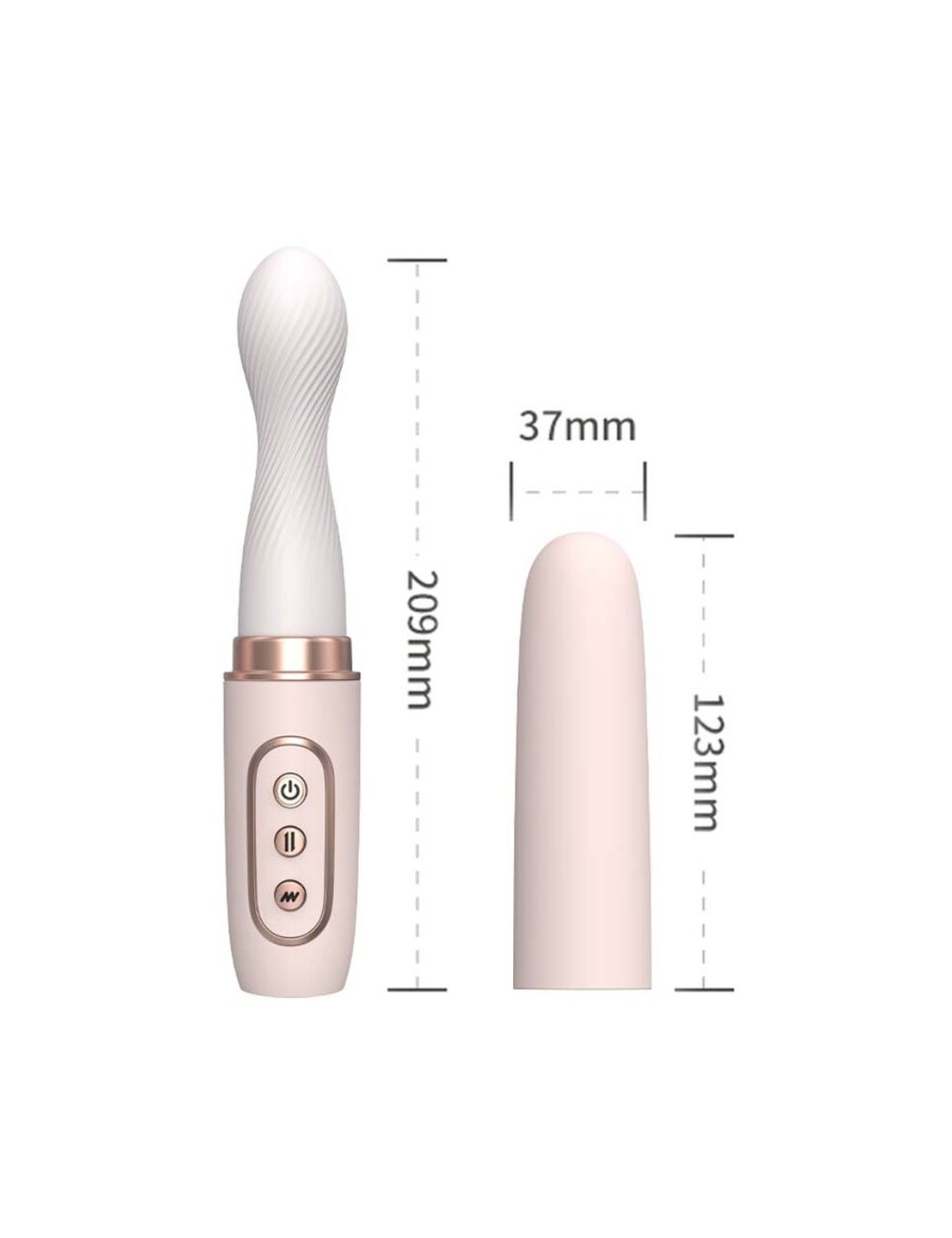 ARMONY - ROTADOR VIBRADOR E MÁQUINA TELESCÓPICA AUTOMÁTICA AMARELO
