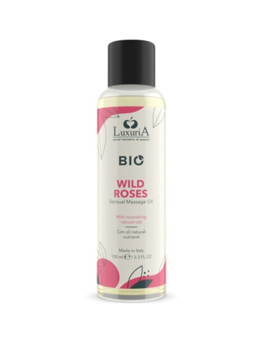 INTIMATELINE LUXURIA - ÓLEO DE MASSAGEM BIO ROSAS SELVAGENS 100 ML