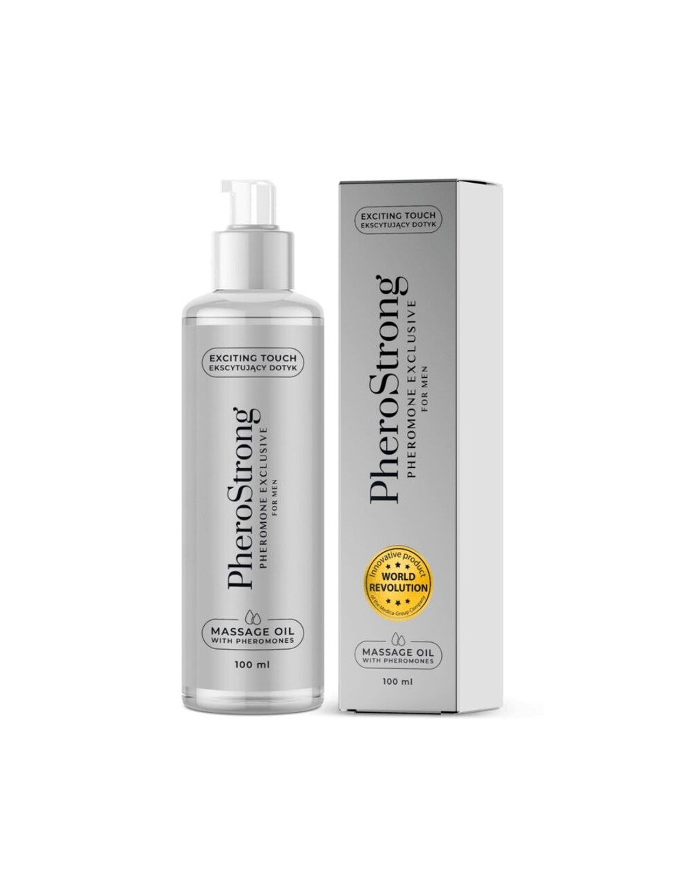 PHEROSTRONG - ÓLEO DE MASSAGEM EXCLUSIVO HOMEM 100 ML PHEROSTRONG - ÓLEO DE MASSAGEM EXCLUSIVO HOMEM 100 ML