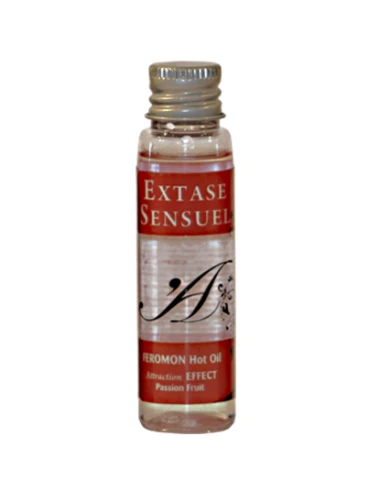 EXTASE SENSUAL - ÓLEO DE MASSAGEM DE EFEITO CALOR COM FEROMÔNIOS DE MARACUJ VIAGEM 35 ML