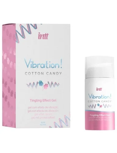 INTT - PODEROSO ESTIMULANTE ÍNTIMO ALGODÃO DOCE GEL VIBRADOR LÍQUIDO 15 ML
