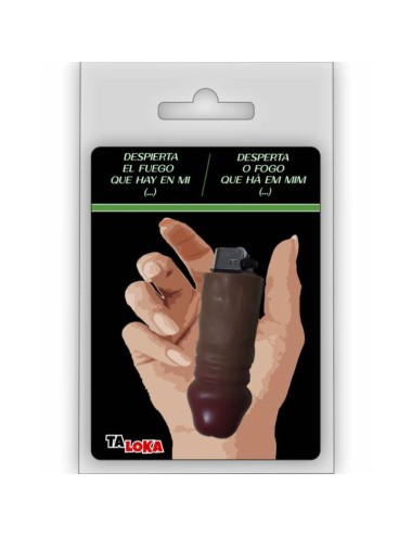TALOKA - FANTSTICO LEVE EM FORMA DE PÊNIS DE COR MULATO 100% RECARREGVEL