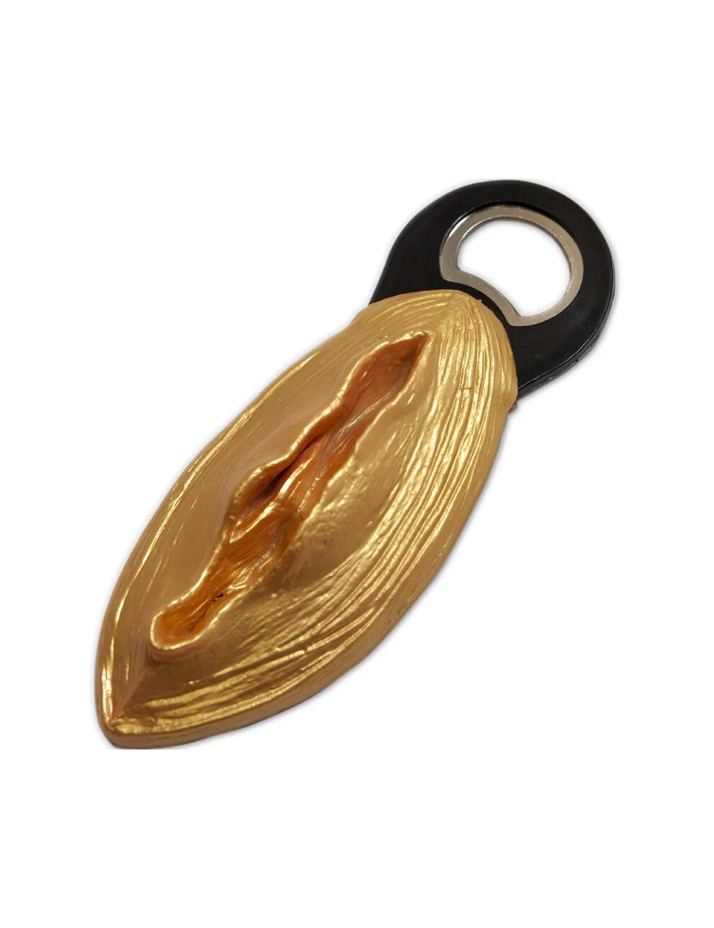 DIABLO PICANTE - ABRIDOR EM FORMA DE VAGINA DOURADO DIABLO PICANTE - ABRIDOR EM FORMA DE VAGINA DOURADO