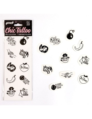 SECRET PLAY - CONJUNTO DE 10 TATUAGENS TEMPORRIAS DA COLEO PICANTE