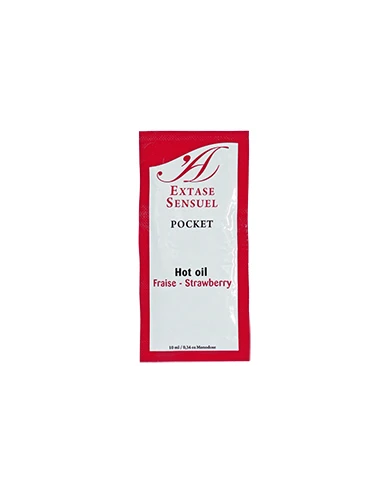 EXTASE SENSUAL - ÓLEO ESTIMULANTE DE MORANGO 10 ML